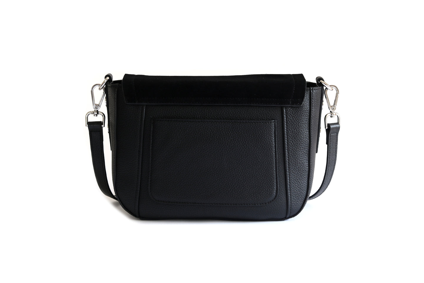 Double Tassel Leather Bag - Black (SILVER HARDWARE) - Annie's Closet